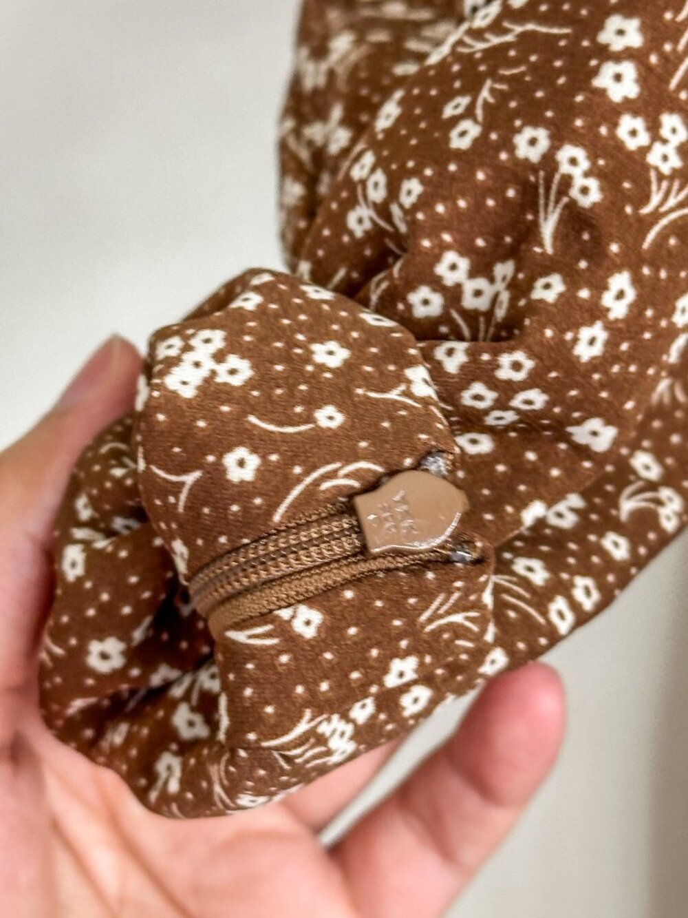 Veiled Collection Brown Floral Button Down Maxi Shirt Dress  - Limited Edition - Picture 9 of 14